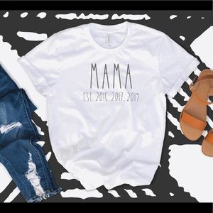 Mama established shirt customize dates
